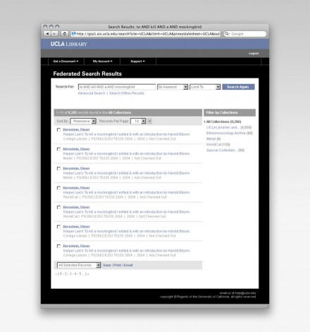 UCLA: Federated Search